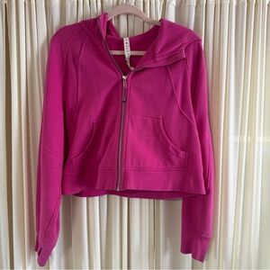 Lululemon Sonic Pink Scuba Oversized Full Zip Hoodie Size XS/S